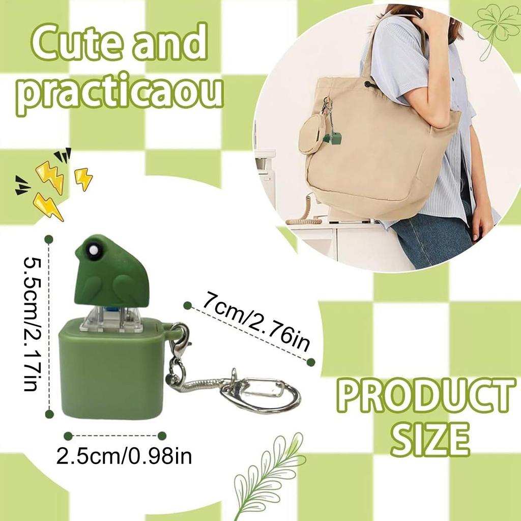 Кликающая Фиджет-игрушка Фиджет-игрушка для взрослых Снимающая стресс Сенсорная игра Светящийся и издающий звук Брелок-лягушка для снятия стресса Забавная игрушка-лягушка