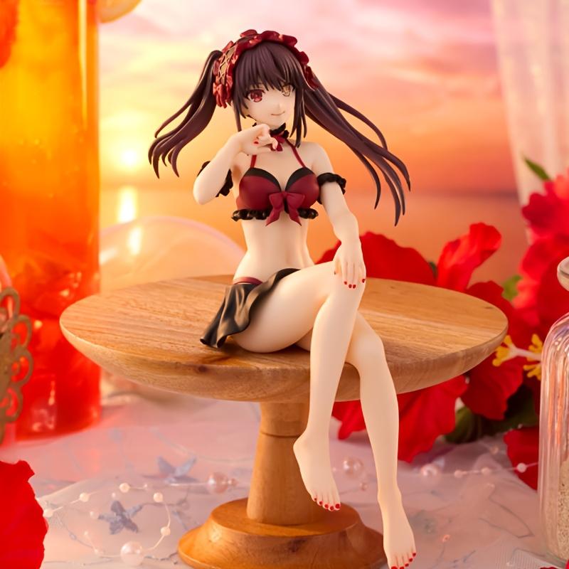 Date A Live V Фигурка-стоппер для лапши Токисаки Куруми Фигурка в купальнике Модель Статуэтка Игрушка Коллекция для Мальчиков Настольное Украшение Украшения Игрушки