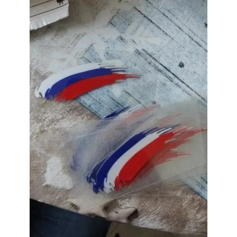 НОВАЯ наклейка на мотоциклетный шлем наклейка с флагом Германии, Италии, России и Франции гоночная наклейка триколор светоотражающие автомобильные аксессуары