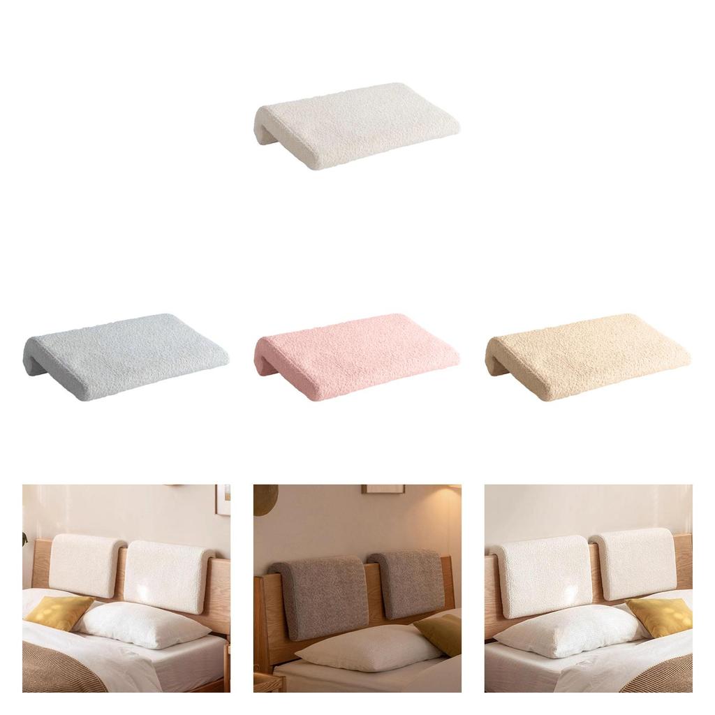 2x Bed Headboard Pillow Simple Back Support for Sitting up Bed Rest Bedroom
