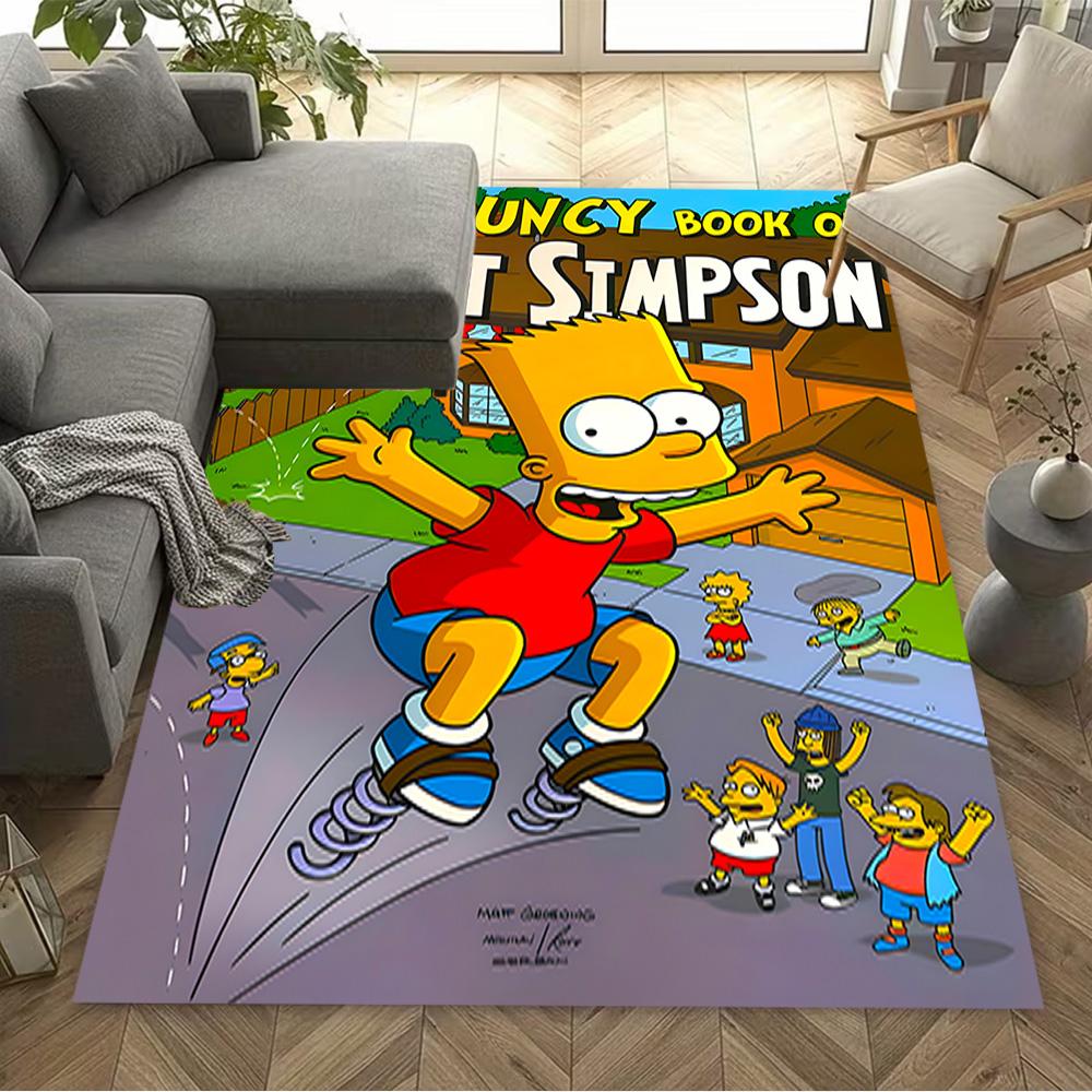 Family Adventure Springfield Area Rug Suitable for Entryway Outdoor Bedrooms Kitchen Anti-slip Rug Office home decor Perfect Gift for Friends & Family