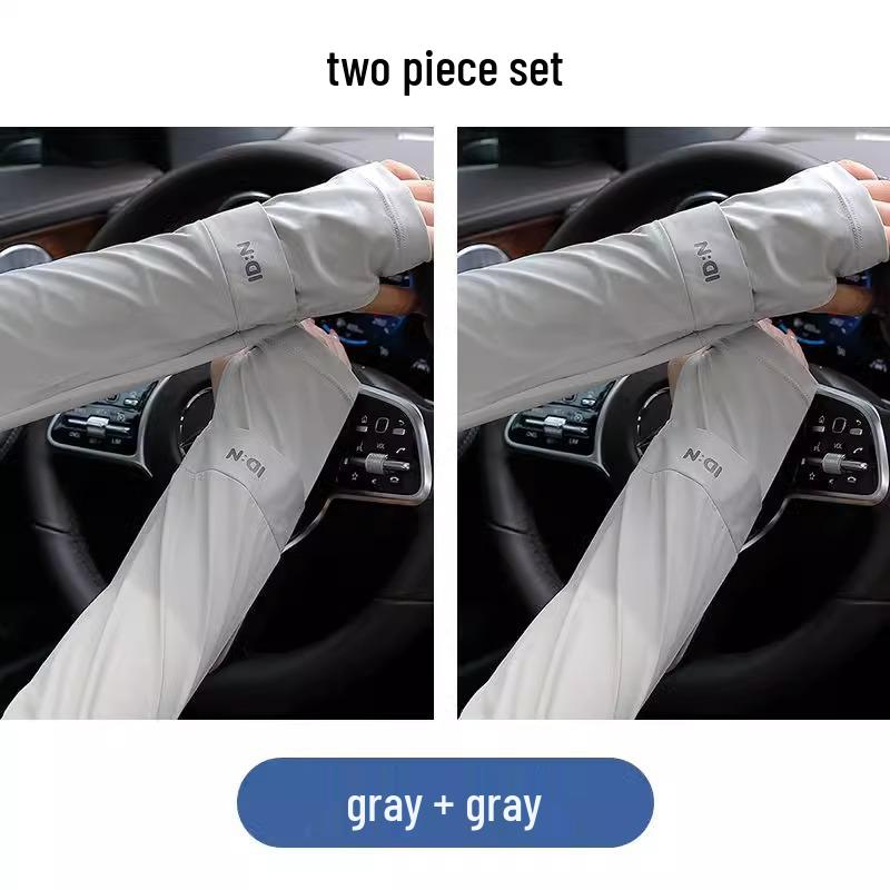 Plus Size Breathable Summer UV Protection Cycling Arm Sleeves - Lightweight & Loose Fit