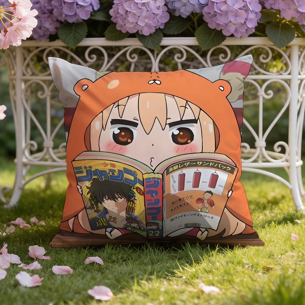 Аниме H-Himouto! Чехол на подушку Умару-тян Чехол для подушки для дома и автомобиля Двойного назначения: Двусторонняя конструкция для максимального комфорта