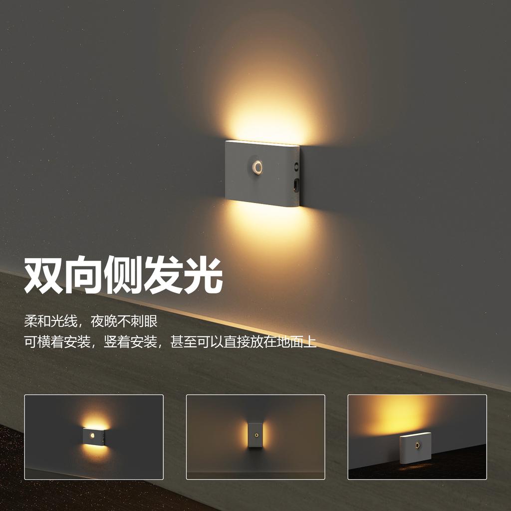 Умный индукционный ночник Xiaomi LED с ИК-датчиком движения, зарядка Type-C, беспроводной, магнитный
