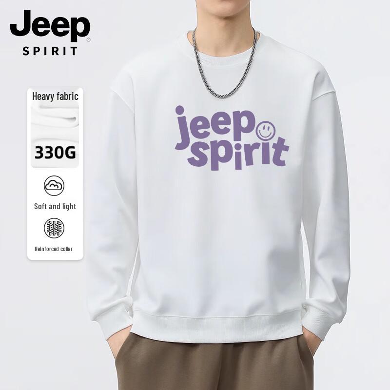 JEEP SPIRIT Men's Crew Neck Printed Sweatshirt