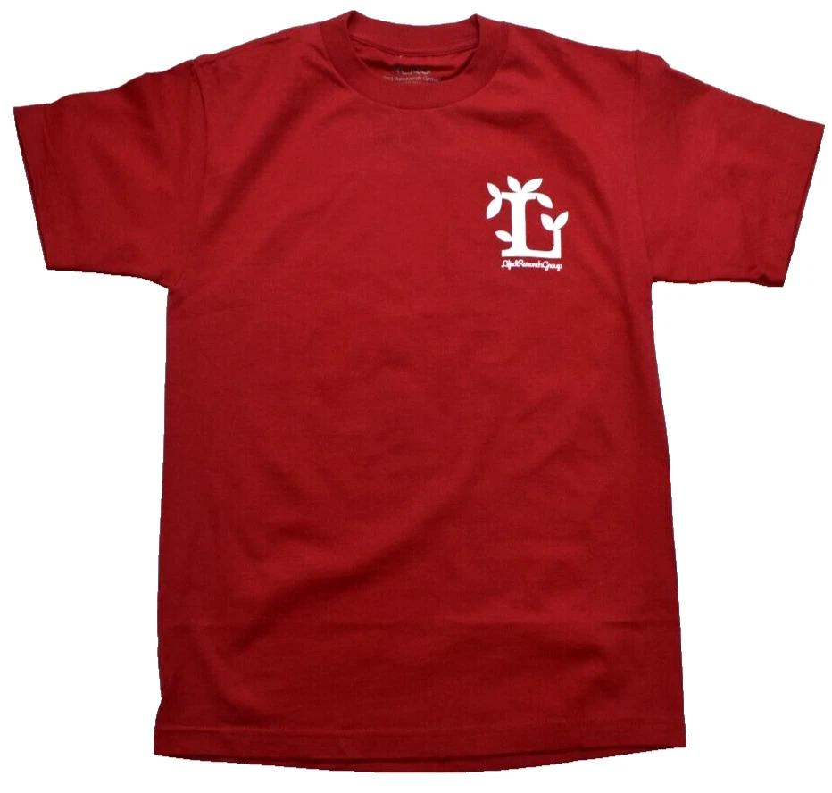 Lifted Research Group Mens LRG Leafy L Red Tee Shirt NWT Small