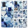 Чехол для телефона Samsung Galaxy A52 A32 A22 A12 A02S A50S A30S A10S Note 20 Ultra 10 Plus S10 A31 с рисунком Морская звезда, Морская черепаха, Акула