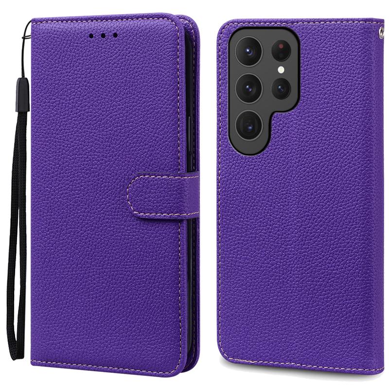Кошелек Конфетного Цвета Кожаный Флип-кейс Для Samsung Galaxy S26 Ultra Чехол S25 S24 S23 S22 Plus S21 S20 FE S10 Чехол Для Телефона Слот Для Карт Книжка Бампер Сумка
