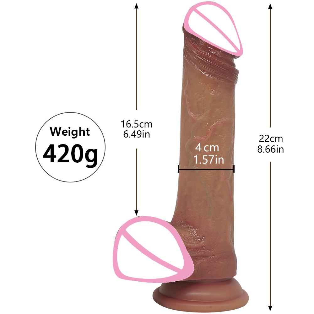 Супер мягкий силиконовый большой пенис, реалистичный фаллоимитатор с присоской, стимулятор влагалища, изогнутый вал, секс-игрушки для женщин и мужчин, геев