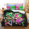 Popular Splatoon 2 3d Bedding Set Queen King Single Double Duvet Cover Set Pillowcase Children Cartoon Quilt/Blanket Cover Sets