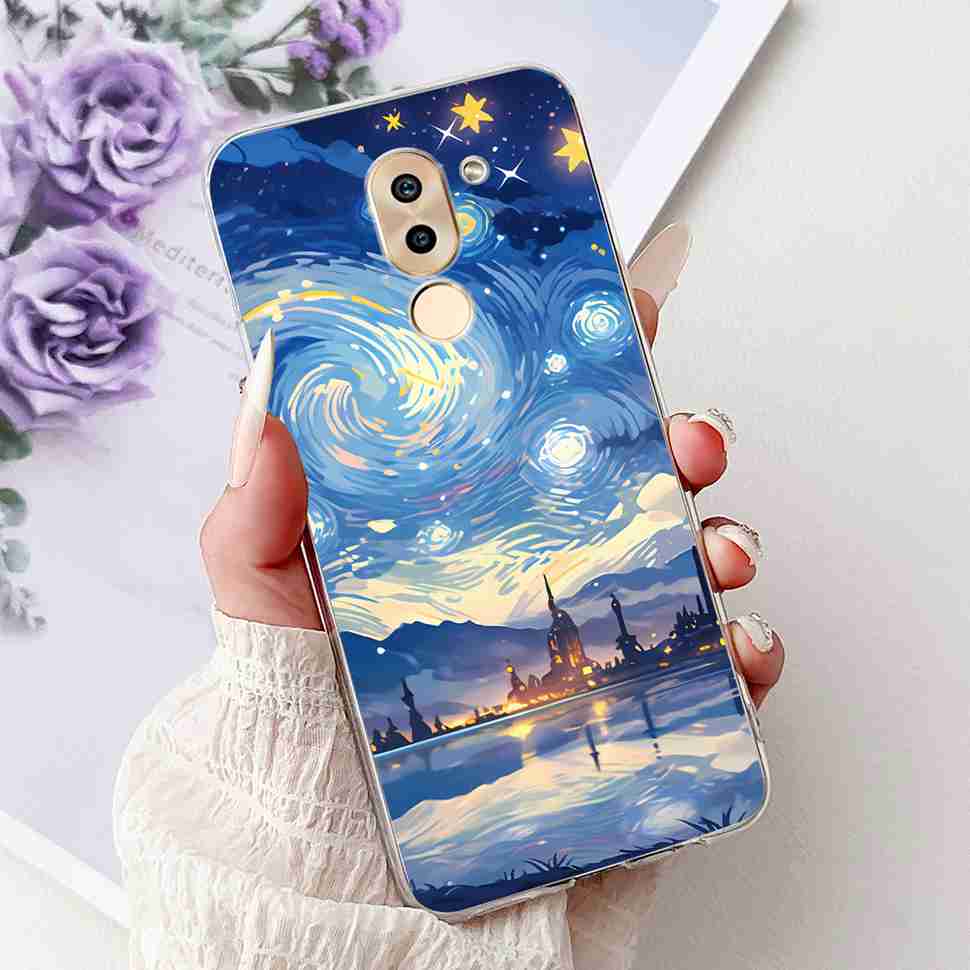 Чехол для Huawei Honor 6X BLN-AL10 Милый Мультяшный Рисунок Мягкий Силикон ТПУ Чехол для Honor 6X 6x BLN-L21 5.5" Популярные Кошки Чехол