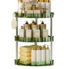 Corner Bathroom Counter Organizer Storage Rack Large Capacity 3 Tier 90 Degree Design Makeup Organizer