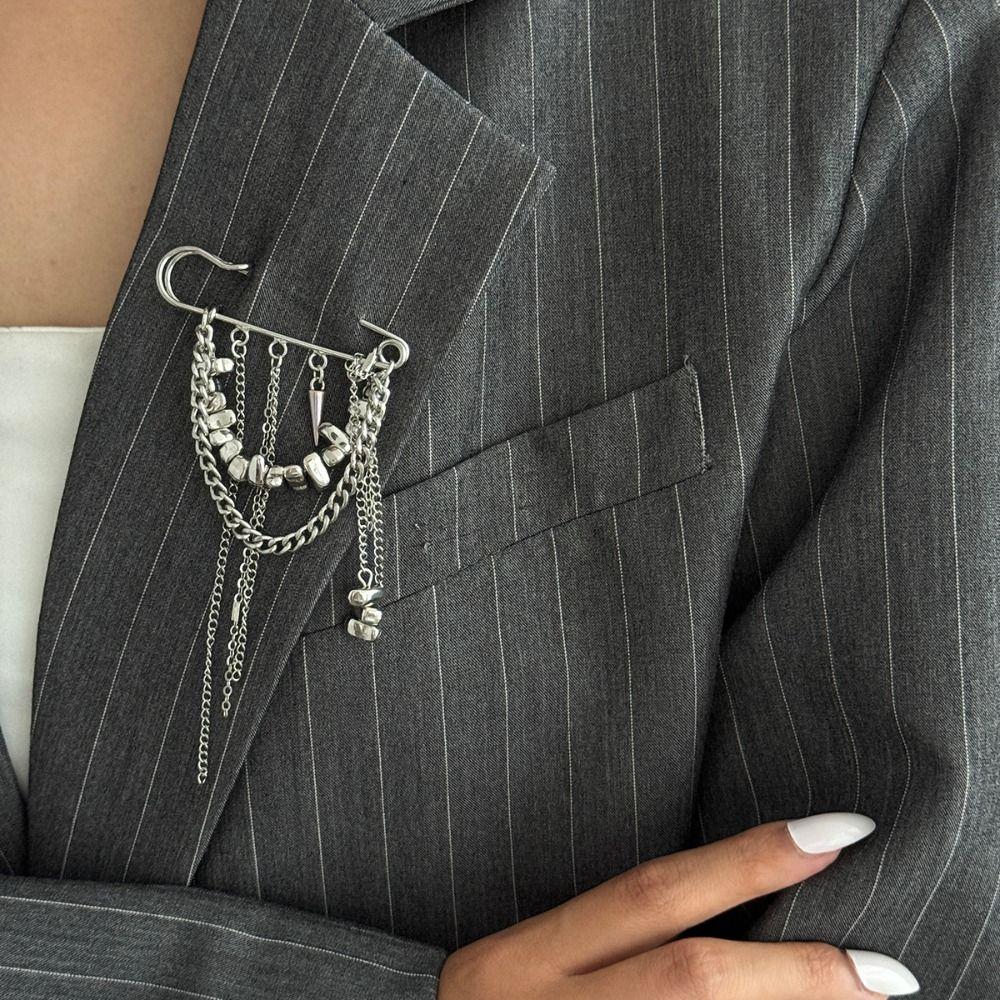 Необычная цепочка для брюк, ручная работа, кисточка-подвеска, брошь-цепочка с кисточкой, ювелирные аксессуары