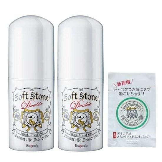 Medicated Quasi-Drug Deonature Soft Stone W 2 bonus items underarm use Antiperspirant Deodorant Stick sweat Body odor Bactericidal Odorless