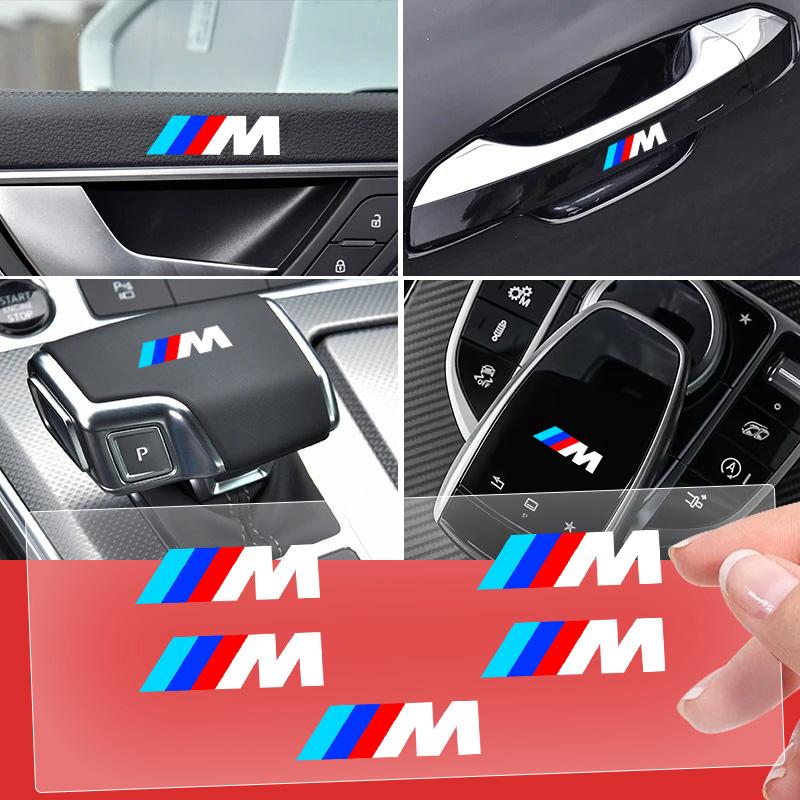 5/10pcs Car Interior Stickers Creative Decoration Decal Emblem Badge For BMW M F30 F10 E90 F20 E46 E60 E70 E39 E36 E87 E92 X2 X3 FY0