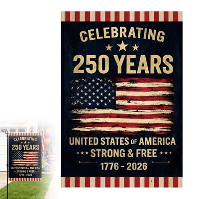Флаг 250-летия Празднование 250 Лет Флаги Юбилейные Ретро 1776 2026 Патриотические Флаги Для Маленьких Флагштоков Для Двора
