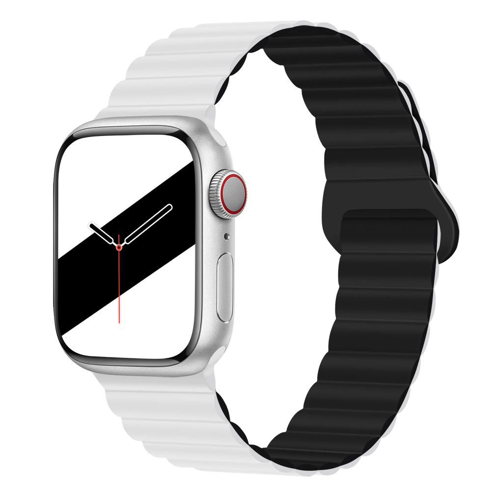 Silicone Loop magnetic strap for Apple watch band 44mm 40mm 45mm 49mm 41mm 38mm 42mm Bracelet iWatch series 8 3 SE 6 7 Ultra 2 9