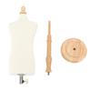 Male Body Dress Form with Stand Teaching Mannequin Torso Fixable Elegant Versatile Dress Model for