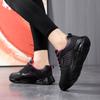 Женские черные кроссовки для бега, повседневная спортивная обувь, кроссовки для ходьбы, большие размеры