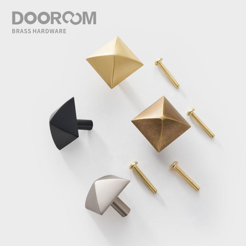 Dooroom Латунные Мебельные Ручки Матовый Никель Щетка Желтая Бронза Ручки Шкаф Шкафчик Комод Ящик для Обуви Ящик Шкаф Ручки