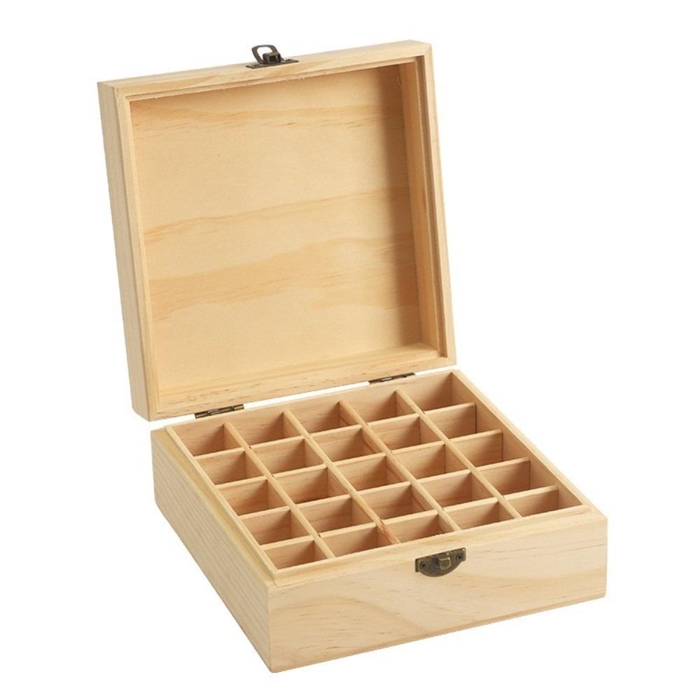 Durable Essential Oil Storage Box Wooden Essential Oil Organizer Aromatherapy Container Travel Use