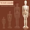 5.5/8/12/16inch Wooden Hand Body Draw Action Toys Figures Drawing Sketch Mannequin Movable Home Decor Artist Models Jointed Doll