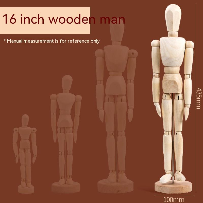 5.5/8/12/16inch Wooden Hand Body Draw Action Toys Figures Drawing Sketch Mannequin Movable Home Decor Artist Models Jointed Doll