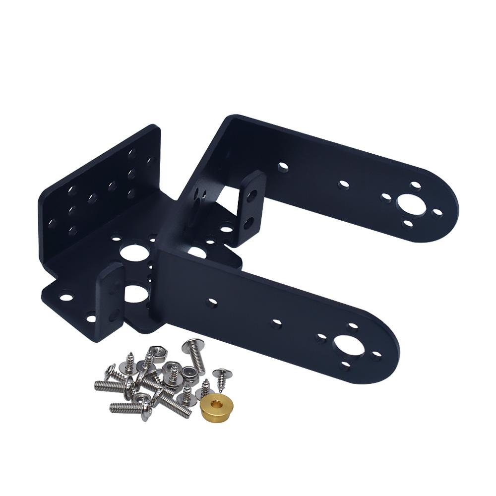 LIZAO 2 DOF Short Pan Tilt Servo Bracket Sensor Mount Kit Compatible with MG995 MG996R MG945 MG946R Robot