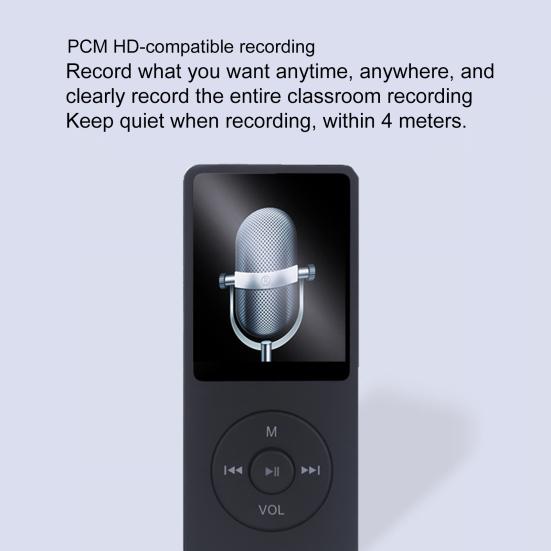 MP4-плеер с SD-картой объемом 16 ГБ, музыка без потерь, встроенный динамик, диктофон, высококачественный звуковой плеер