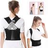 Back Brace Posture Corrector for Women and Men Shoulder Straightener Adjustable Full Back Support Upper and Lower Waist Belt