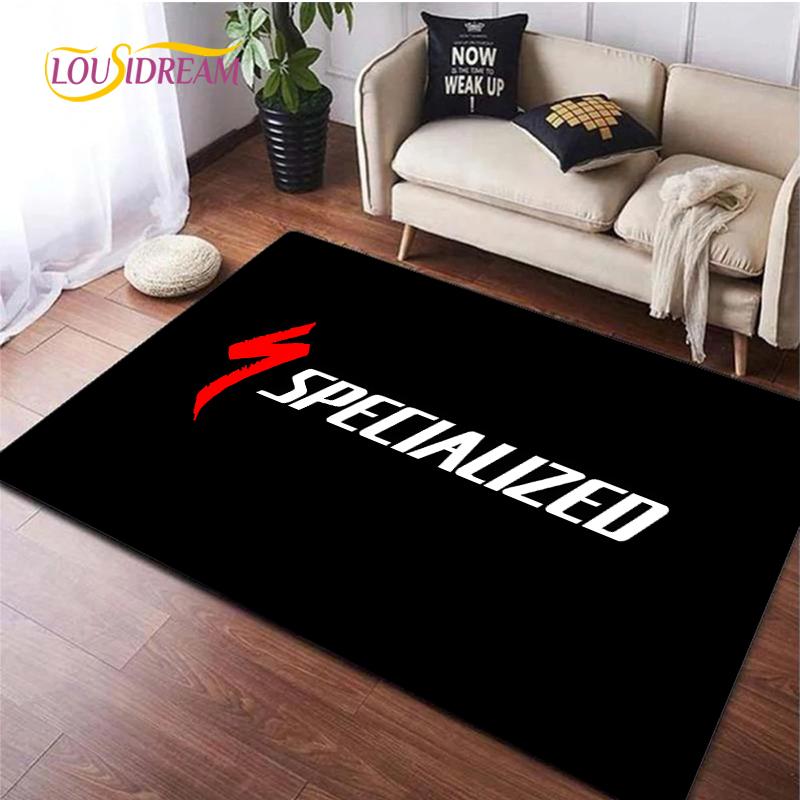 Bicycle logo Carpet for Living Room Bedroom Rugs Kitchen Kids Door Unslip Floor Mat Birthday gift photography props Alfombra Rug