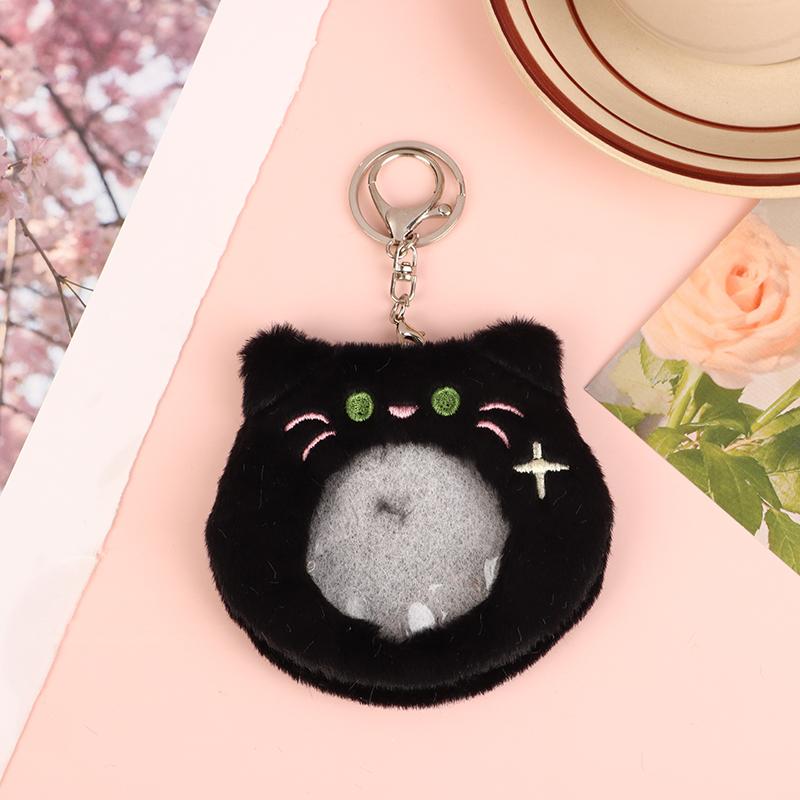 Милый держатель для фотокарточки с изображением кота, плюшевый значок-подвеска в виде коготка котенка, брелок для ключей, прозрачный значок, сумка Ita, товары, дисплей