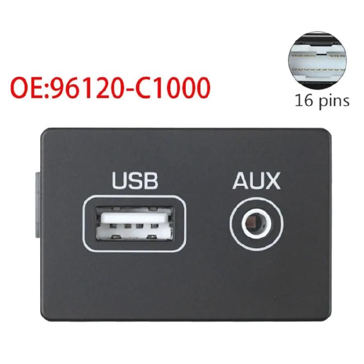 Автомобильные разъемы Plug and Play USB AUX для входа в сборе Быстрая зарядка для IX25 96120C1000 96120-C1000 Улучшение качества звука