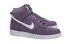 Nike Кроссовки Dunk High для детей, скейтбординга, белые с фиолетовым, для подростков 308319-500