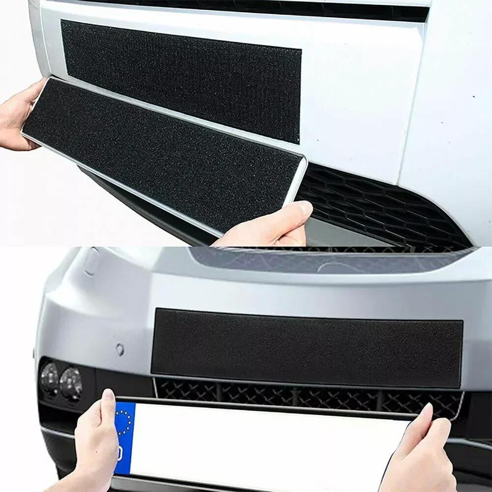 1 комплект клейких лент Velcro Держатель номерного знака без рамки Черный Погодостойкий Держатель номерного знака для транспортных средств/Автомобиля/Внедорожника Аксессуары