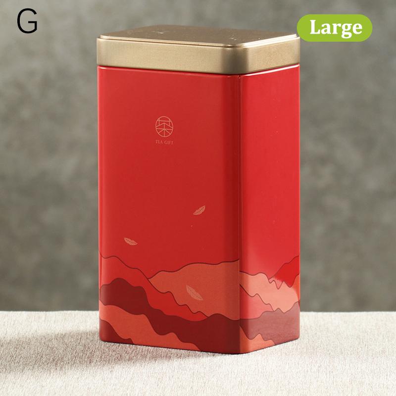 Жестяная коробка для хранения Герметичная банка для чая Маленькая квадратная банка для кофе Контейнер для чайных листьев Банки Маленькие жестяные коробки для хранения специй