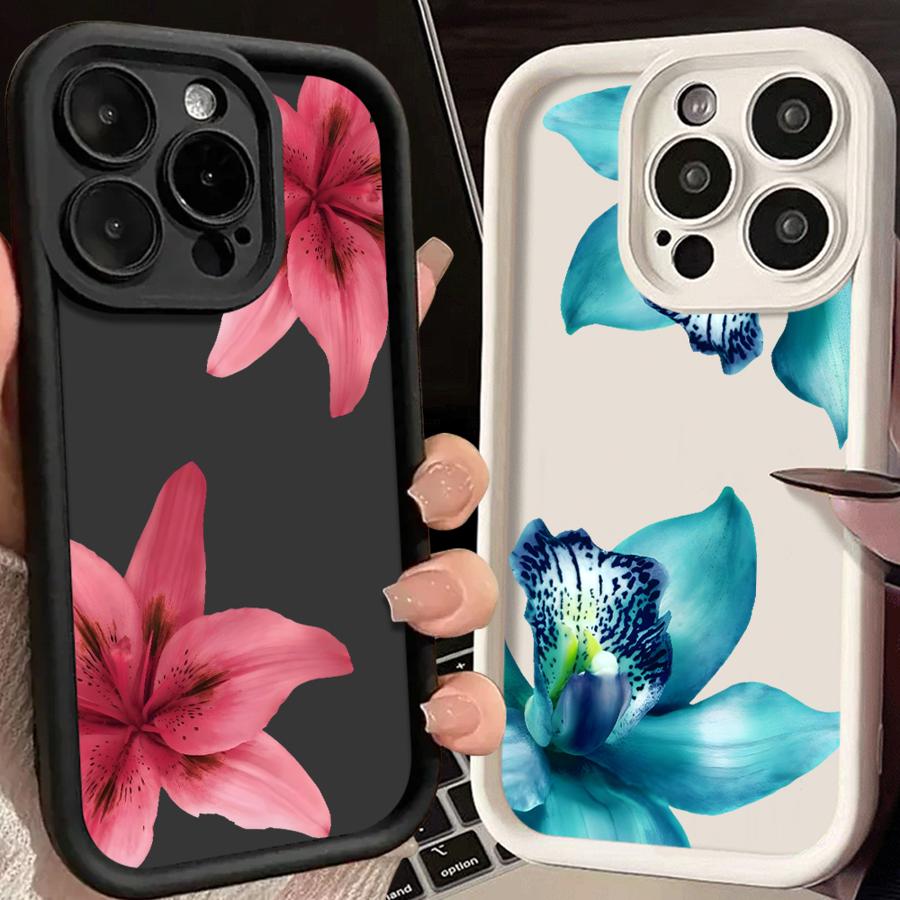 Красивый чехол-органайзер с лепестками для iPhone 17 Pro Max 12 Pro 13 16 15 Plus 17e 14 Air 11