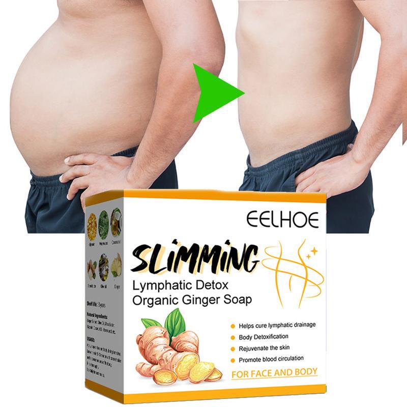 Натуральное детокс-органическое имбирное мыло, быстрое похудение, сжигание жира на животе, мыло для мышц живота, персиковое мыло для чистки бедер
