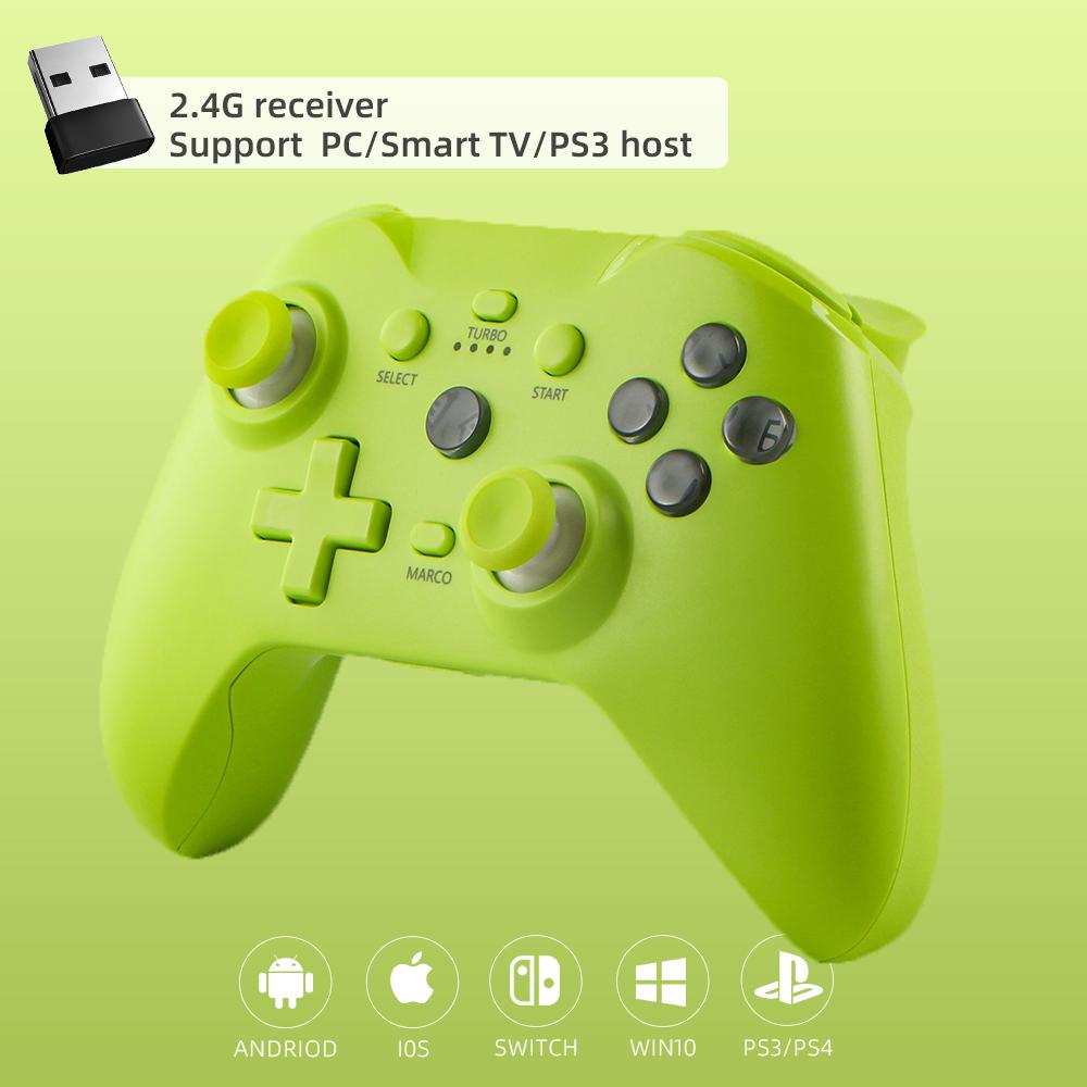 VAORLO Для Nintendo Switch Pro с 2,4G для Windows/IOS/Android, многоплатформенный джойстик, поддержка беспроводного 6-осевого гироскопа