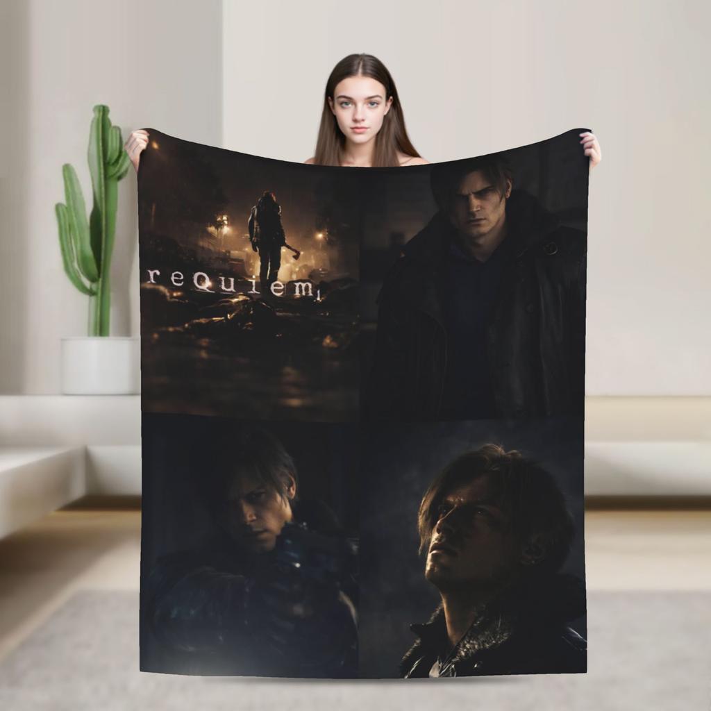 Residents Evils 9  Blanket Multiple Sizes Warm Cozy Fluffy Games Throw Blankets for Couch Sofa and Bed