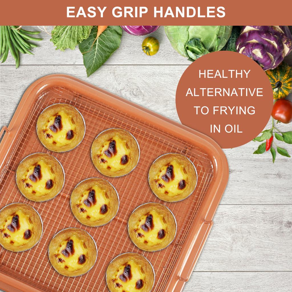 Baking Pan Frying Tray Fryer Plate Multipurpose Household Accessories Basket Cookware Rustproof Professional Space Saving