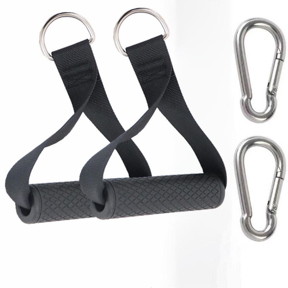 Durable Cable Machine Attachment Set Detachable Gym Exercise Handles NEW Lifting Wrist Straps Gym