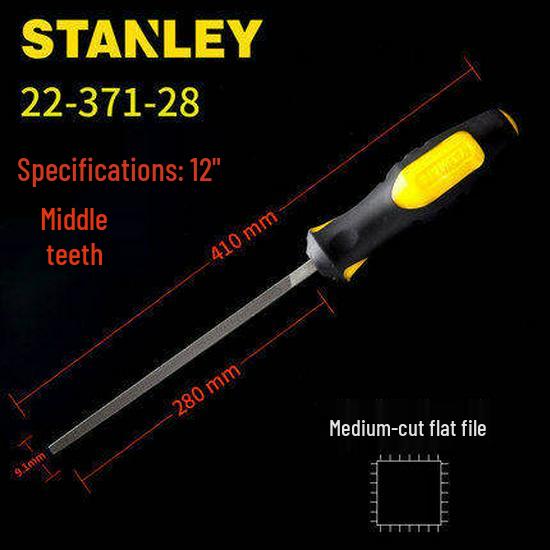 Набор напильников Stanley Tools: Плоские, Квадратные, Круглые напильники (6, 8, 10, 12 дюймов)