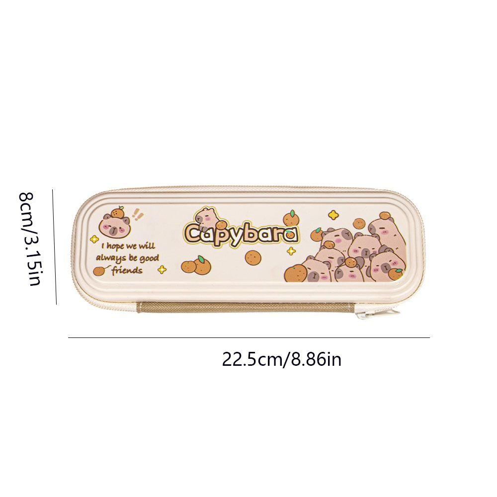 Забавная сумка для ручек Capybara Водонепроницаемая сумка для хранения канцелярских принадлежностей Милый пенал Capibala для офиса