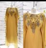 Hand Work Gown Dress Long Islamic Dubai Stylish Abaya Farasha Moroccan Kaftan
