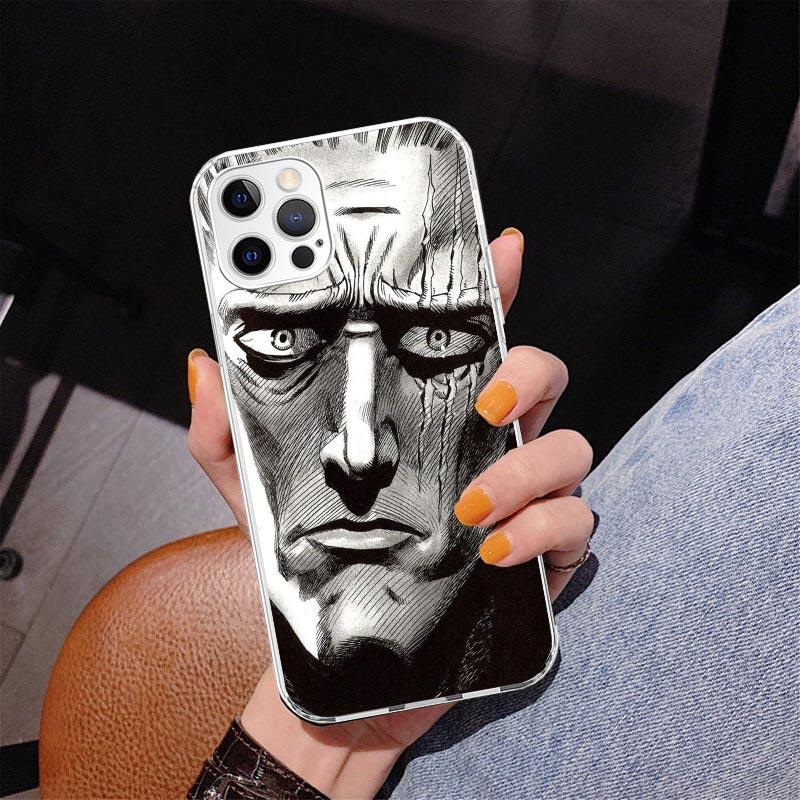Чехол для телефона One P-Punch-Man Saitama King для iPhone 13 12 Mini 11 Pro Max XS XR X SE 7 8 Plus 5S 5 6S 6 Подарок Печатная Крышка Fundas