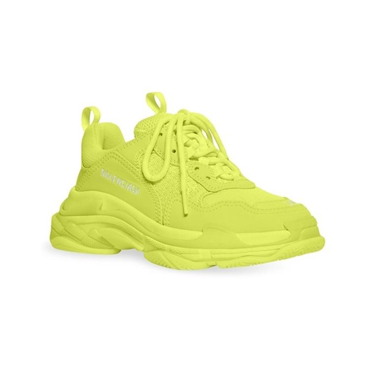 (PS) Кроссовки Balenciaga Triple S 'Флуоресцентный желтый' Детские 654251-W2CA5-7590