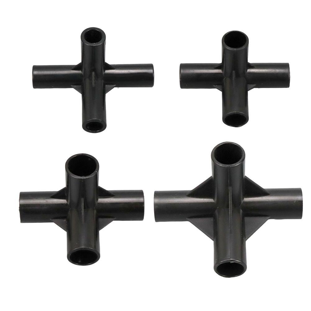 8mm Balck PVC Pipe Fittings PVC Pipe Fittings For Plants Greenhouse Frame Customizable Setups Easy Installation