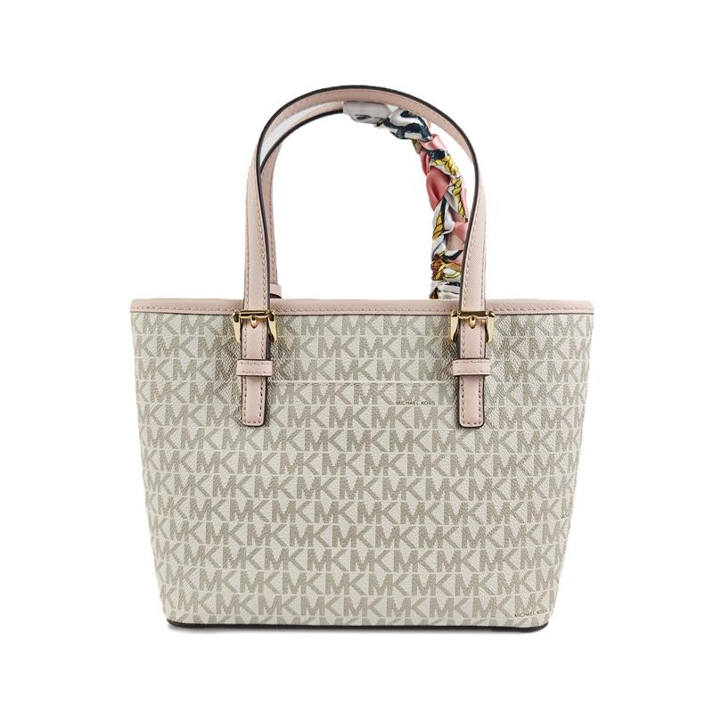 Michael Kors Сумка [Сумка на заказ] Jet Set Розовый Жемчуг Аромат Литературный Элегантный Рабочее место Изысканная Девичье сердце Пресбиопия Печатный Шарф Qimeng