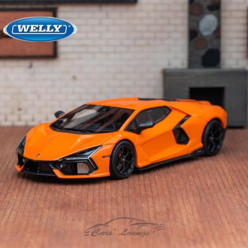 Welly 1/24 Lamborghini Revuelto Сплавная Миниатюрная Модель Машины Литой Металлический Масштаб Модель Машины Детская Игрушечная Машина Транспортные Средства Подарки